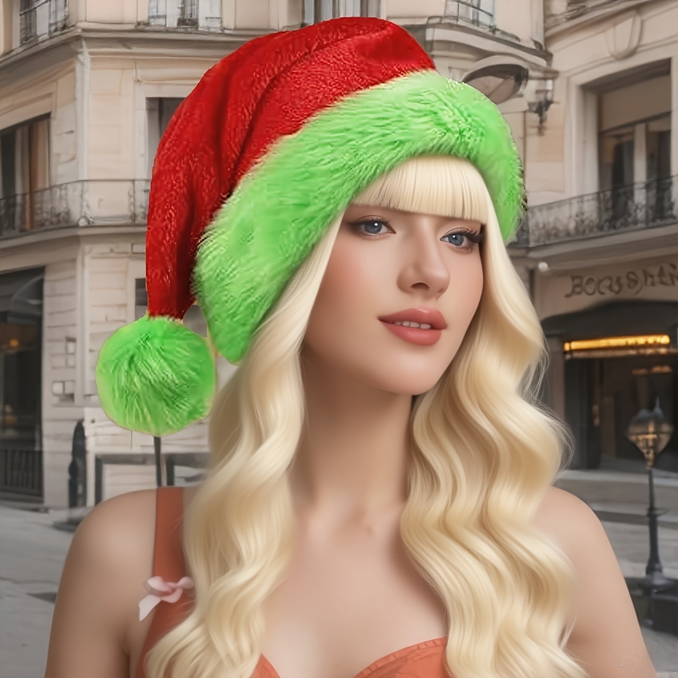 Santa Hat Plush - Gorro de Santa Claus Rojo con