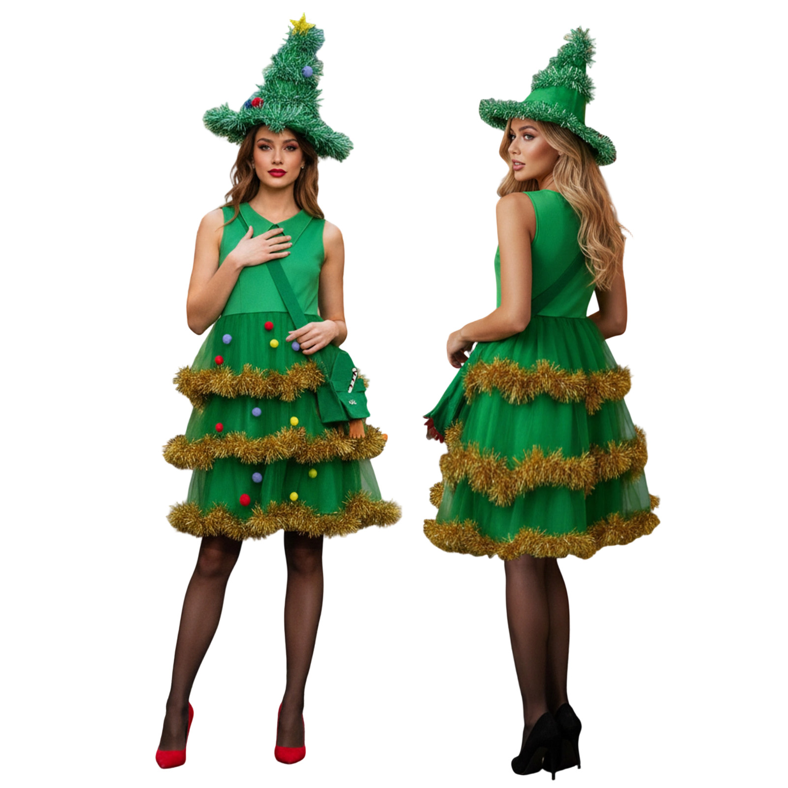 Elf Costume Christmas - Disfraces de Cosplay de árbol de