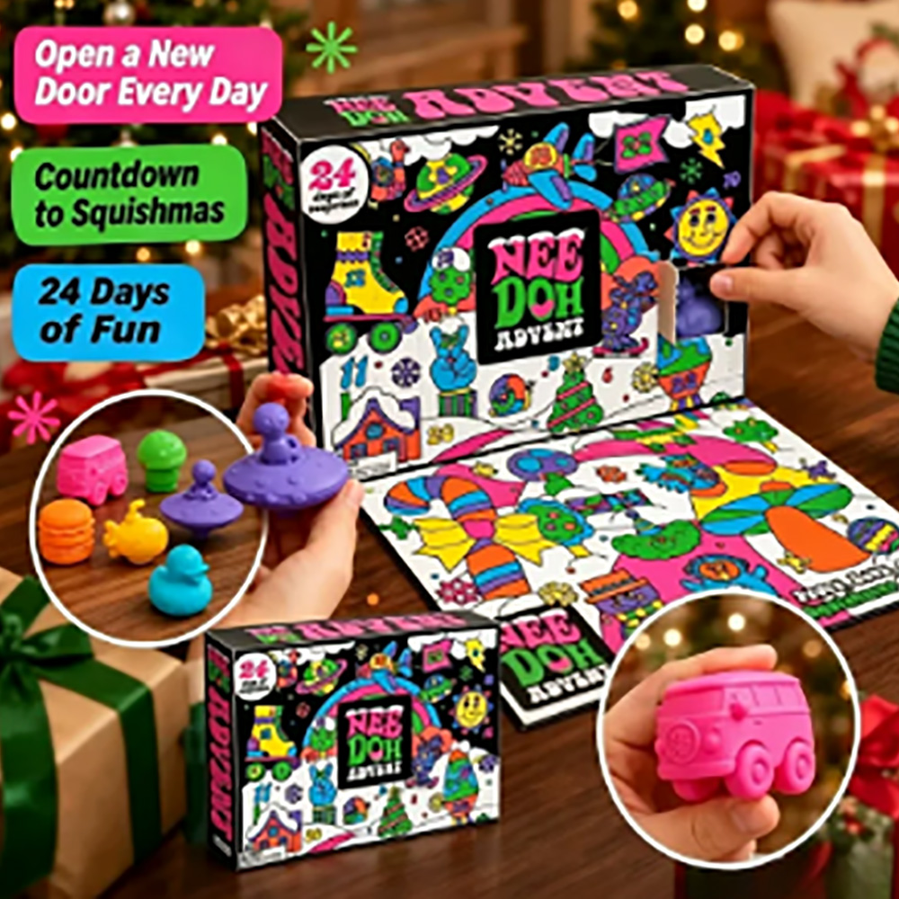 Advent Calendar Gift - 24 piezas de juguetes antiestrés Nee‑Doh