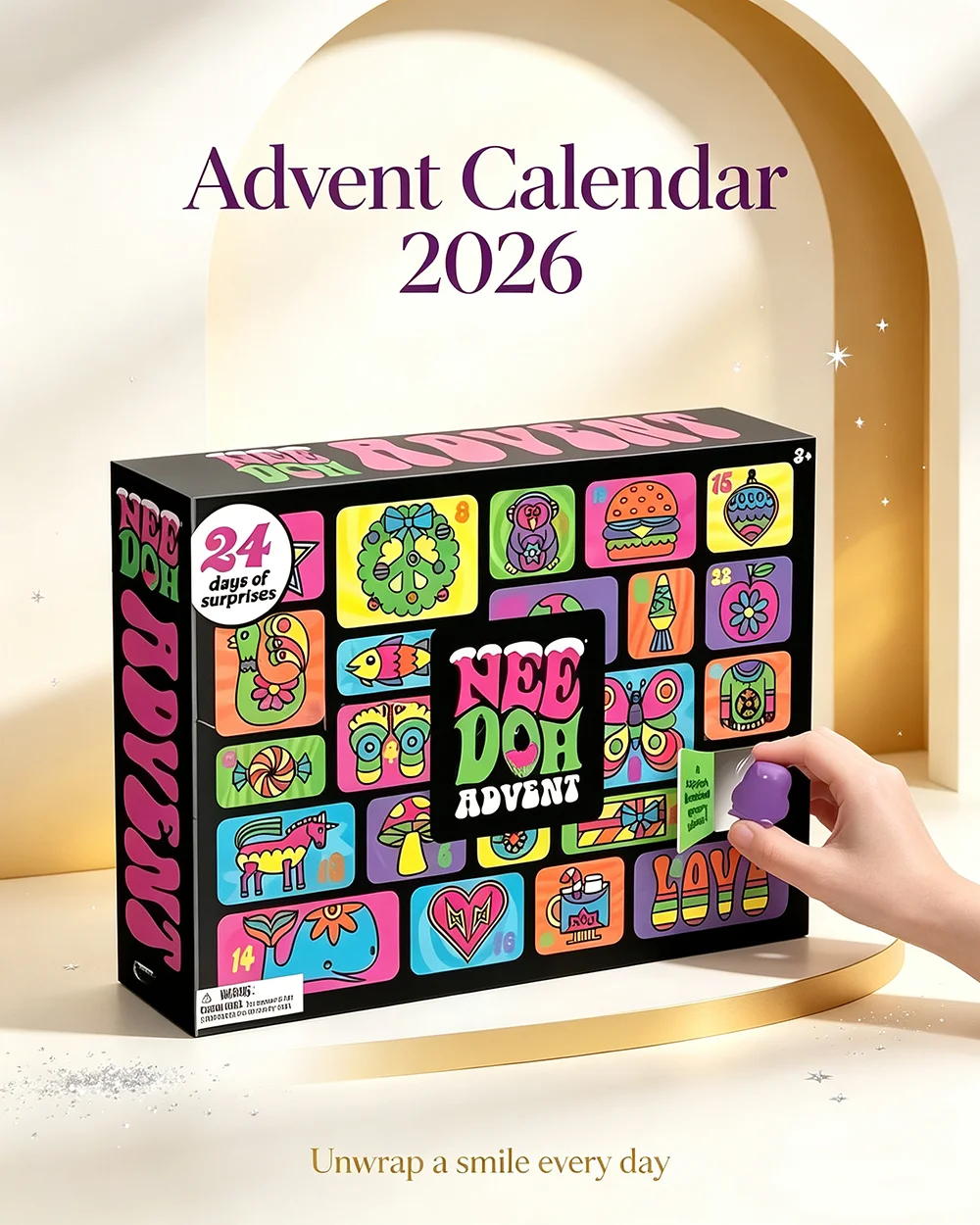 Advent Calendar Gift - Calendario de Adviento NeeDoh 2026, Regalo
