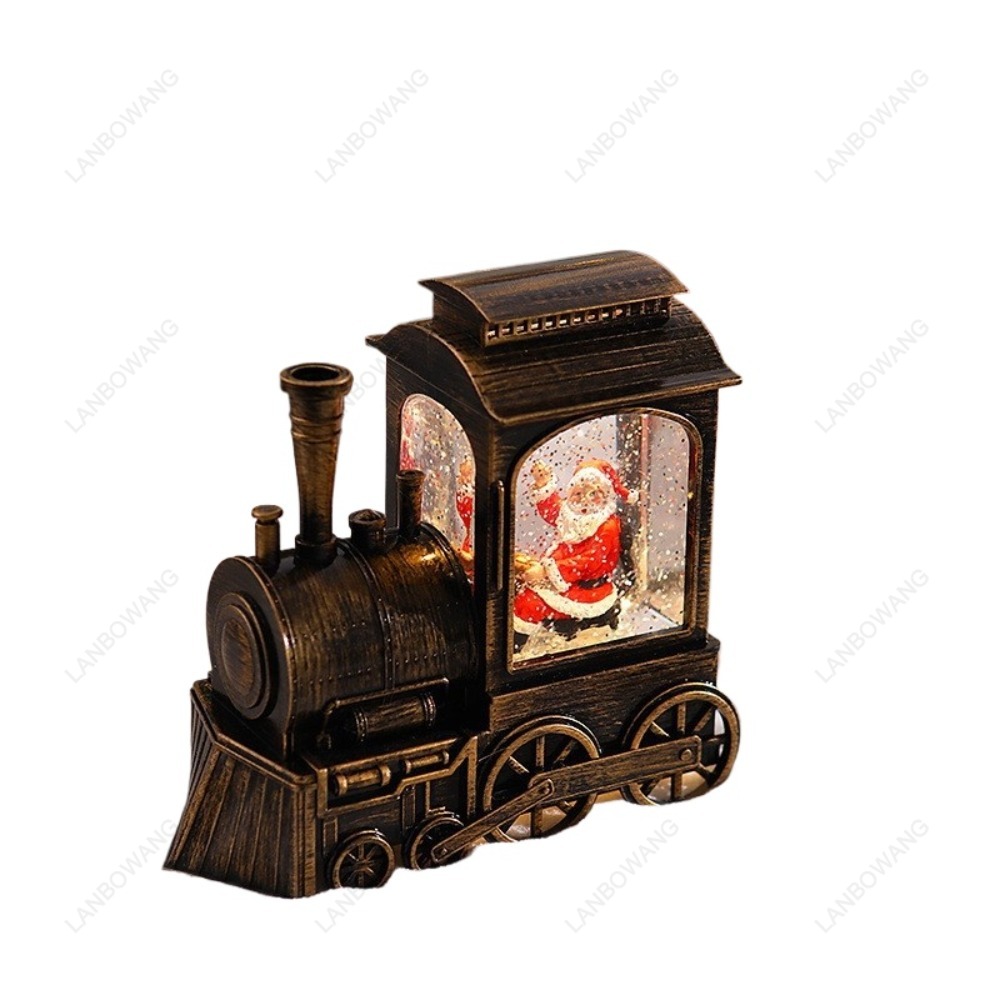 Snow Globe Musical - Adorno navideño con forma de locomotora,