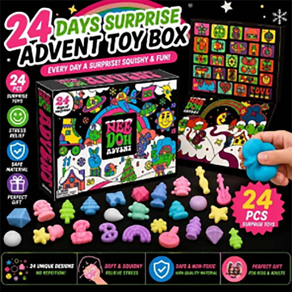 24 piezas de juguetes antiestr - Advent Calendar Gift reseña y precio