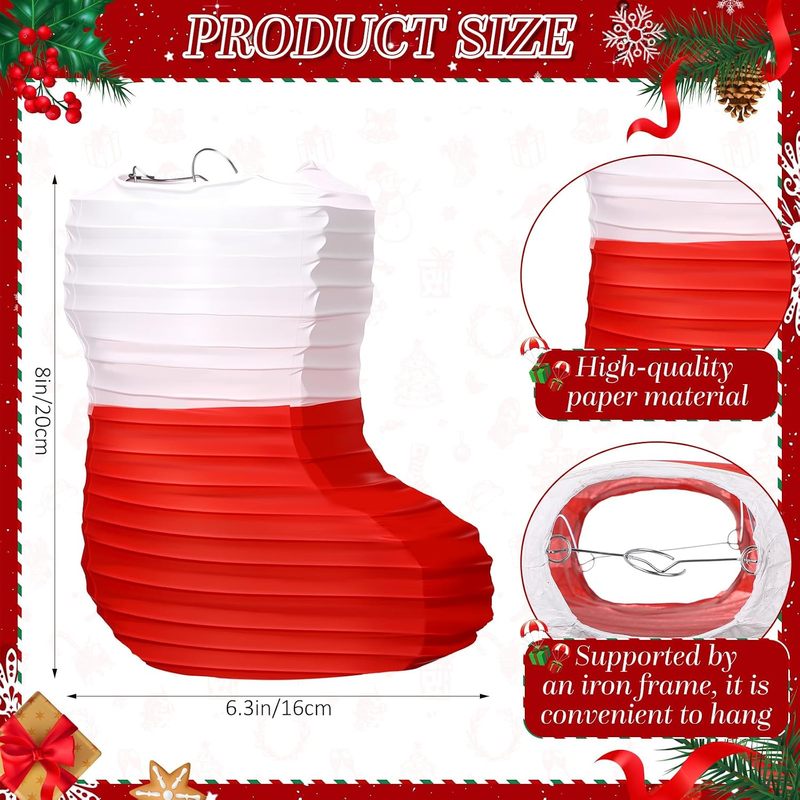 1 unidad de farolillos de pape - Christmas Stocking Hanging reseña y precio