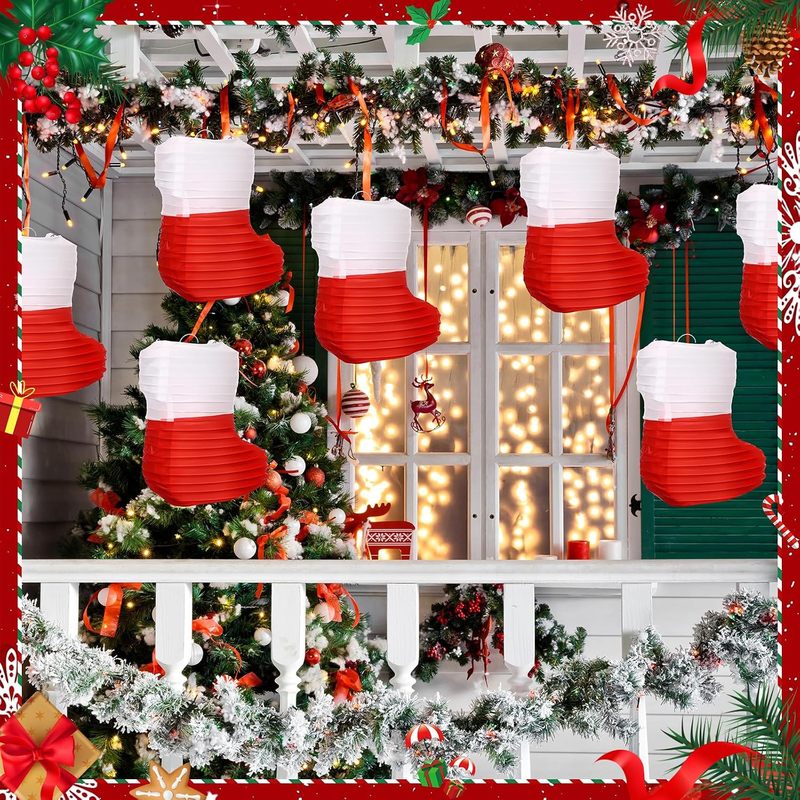 1 unidad de farolillos de pape - Christmas Stocking Hanging reseña y precio