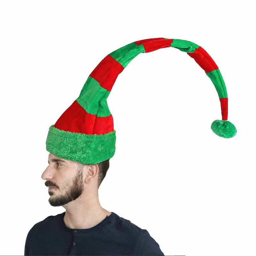 Gorro de Papá Noel a rayas lar - Santa Hat Plush reseña y precio