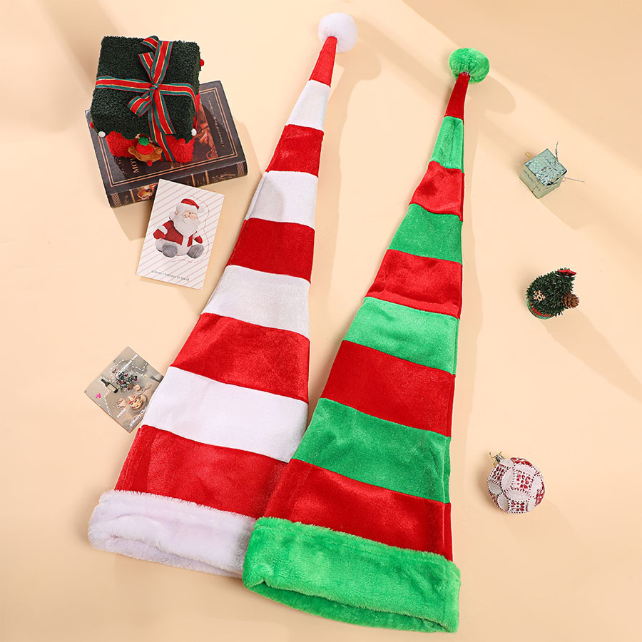 Gorro de Papá Noel a rayas lar - Santa Hat Plush reseña y precio