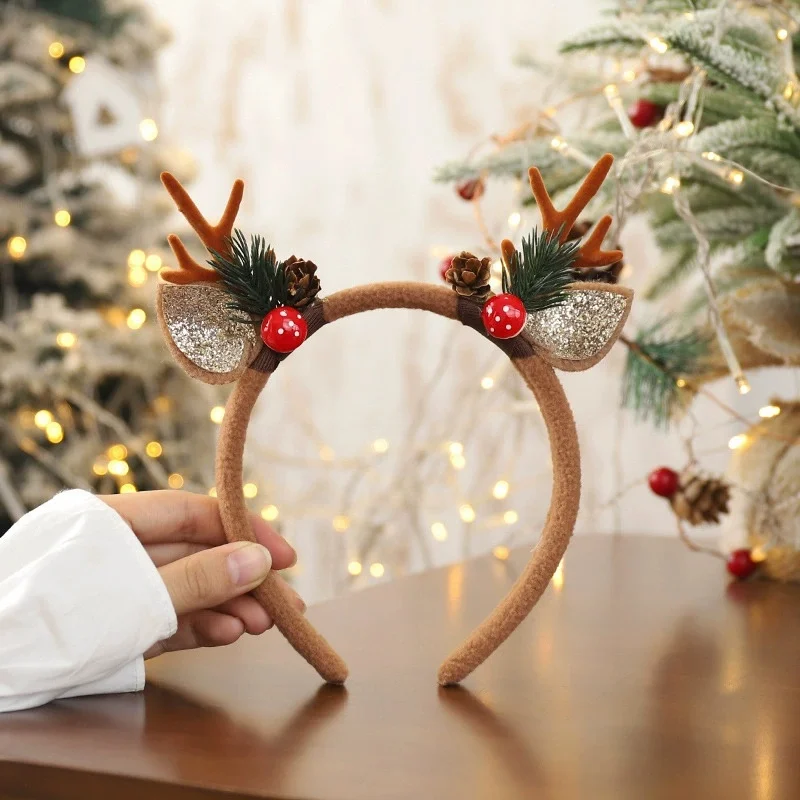Diademas navideñas para fiesta - Reindeer Antlers Headband reseña y precio