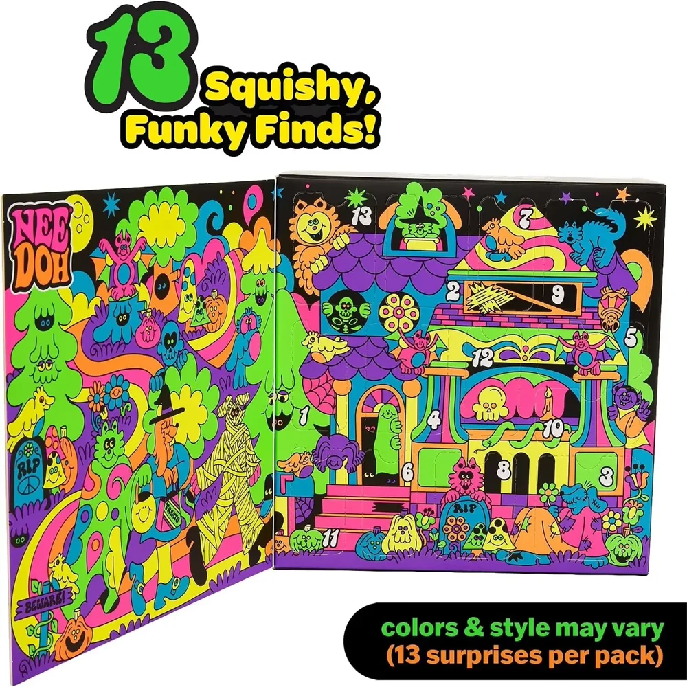 Needoh Funky Frights Nuevo Cal - Advent Calendar Gift reseña y precio