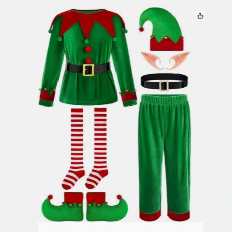 Disfraces Navideños para Niños - Elf Costume Christmas reseña y precio