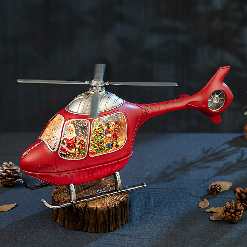 Caja Musical de Helicóptero Na - Snow Globe Musical reseña y precio