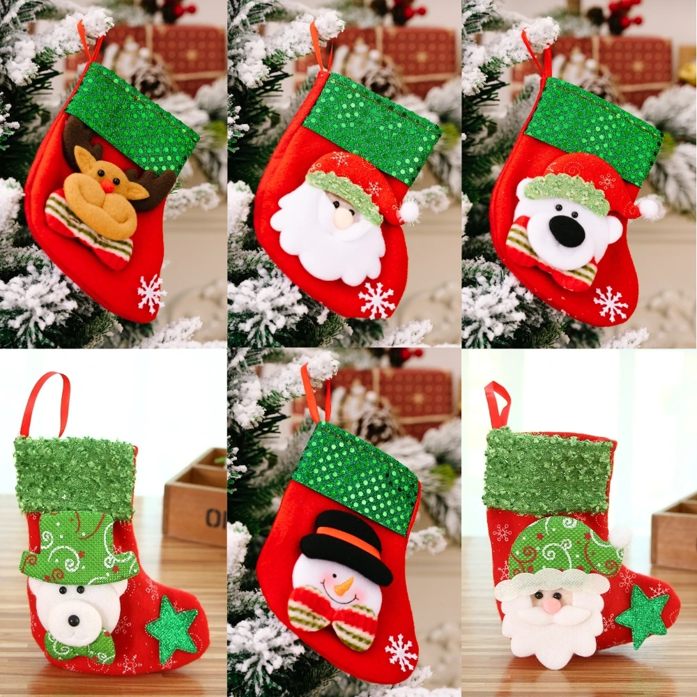 Calcetín navideño, regalo de N - Christmas Stocking Hanging reseña y precio