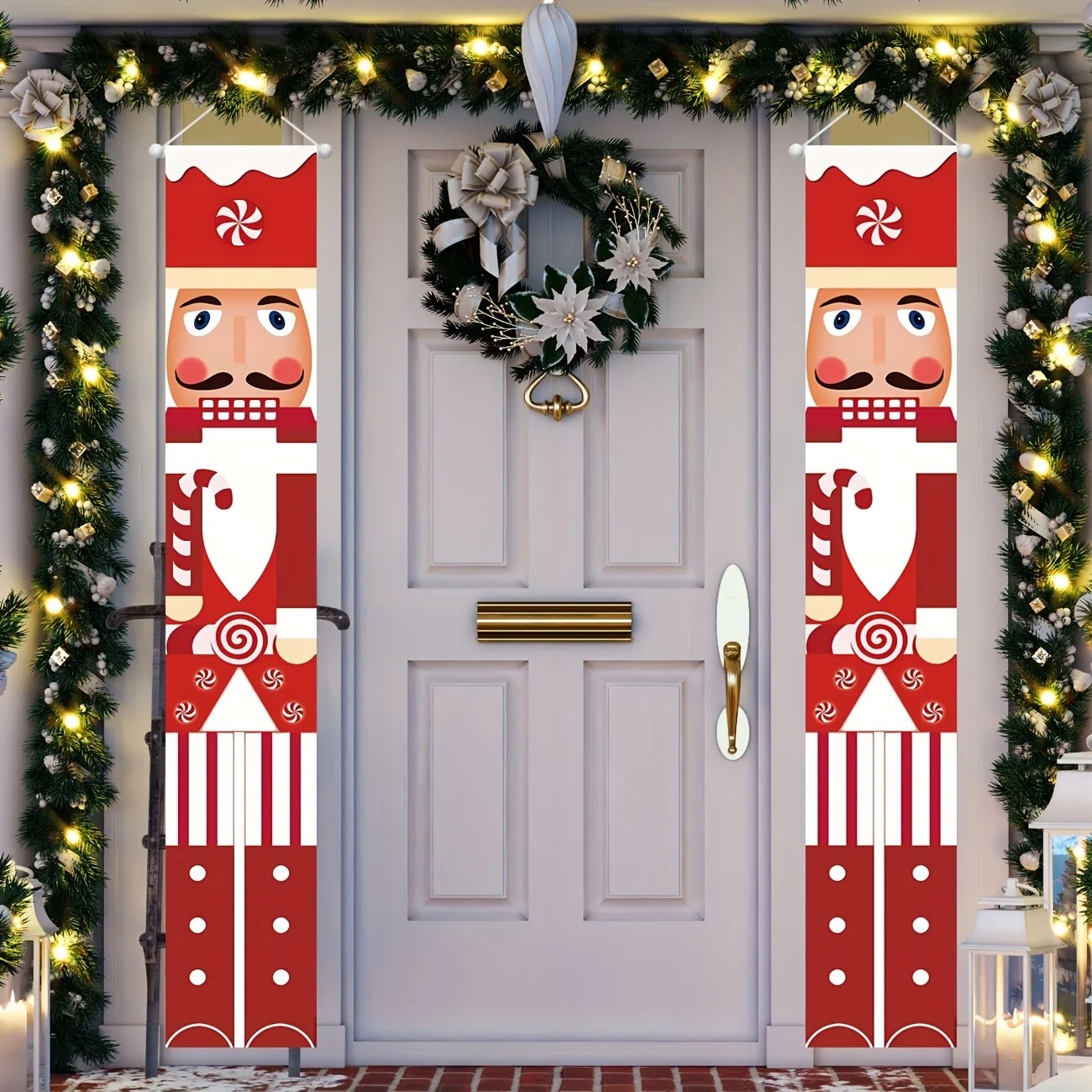 Juego de Pancartas Navideñas c - Nutcracker Figurine reseña y precio