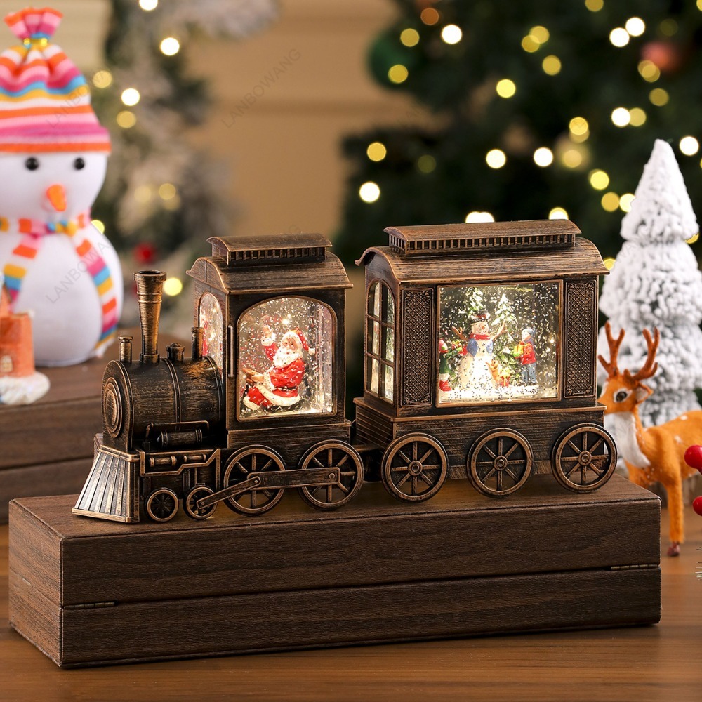 Adorno navideño con forma de l - Snow Globe Musical reseña y precio